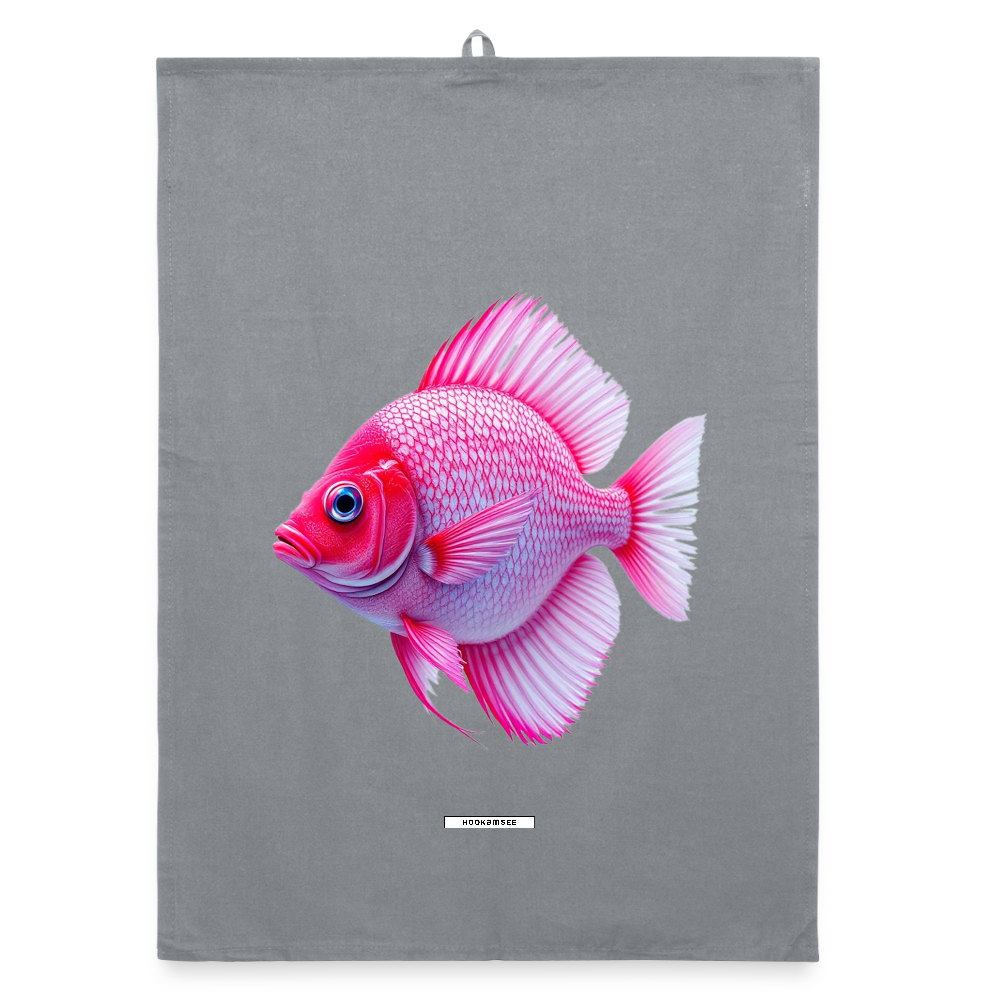 AQUA CORAL GLOW Organic Geschirrtuch / Stoffserviette - Grau