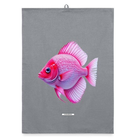 AQUA CORAL GLOW Organic Geschirrtuch / Stoffserviette - Grau