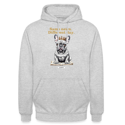 DOG ROYAL #1 Unisex Hoodie - Hellgrau meliert