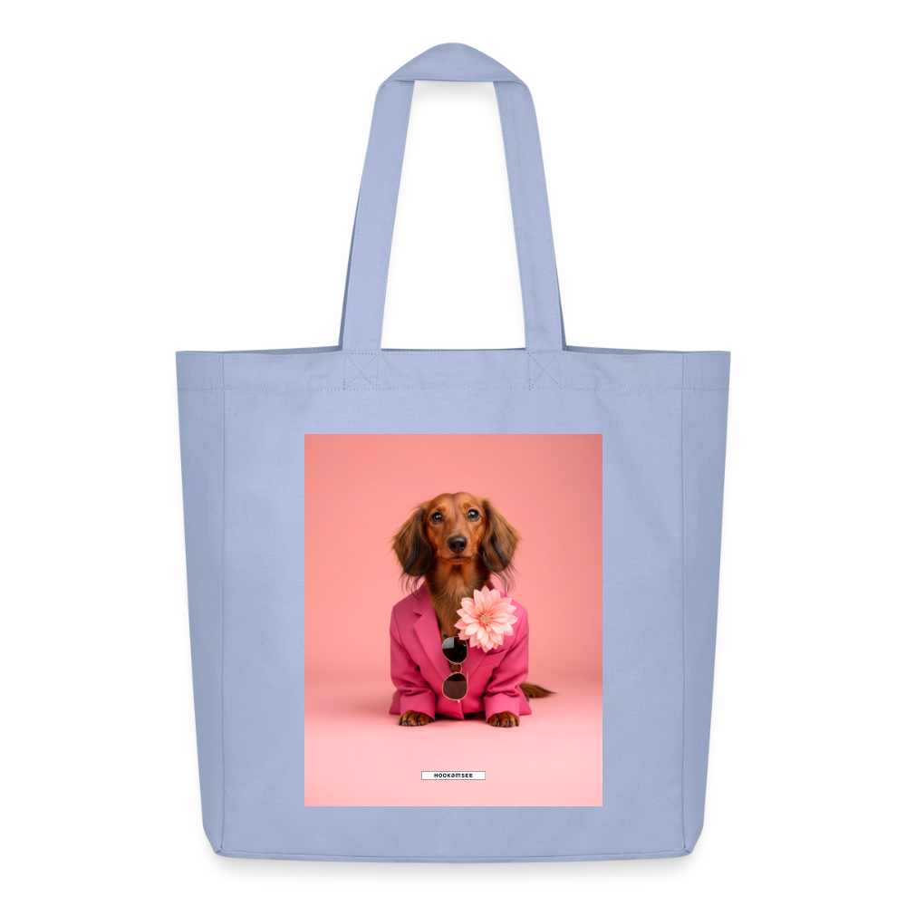 Große Shopping Bag Styled Dogs – Dackel - Sky