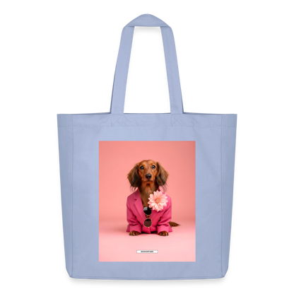Große Shopping Bag Styled Dogs – Dackel - Sky