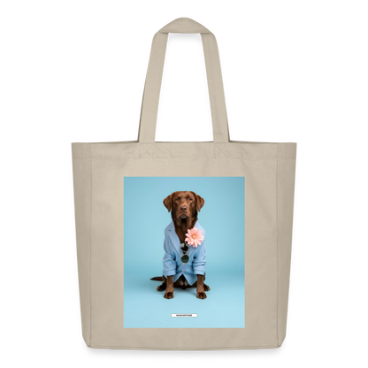 Große Shopping Bag Styled Dogs – Labrador - Cremebeige