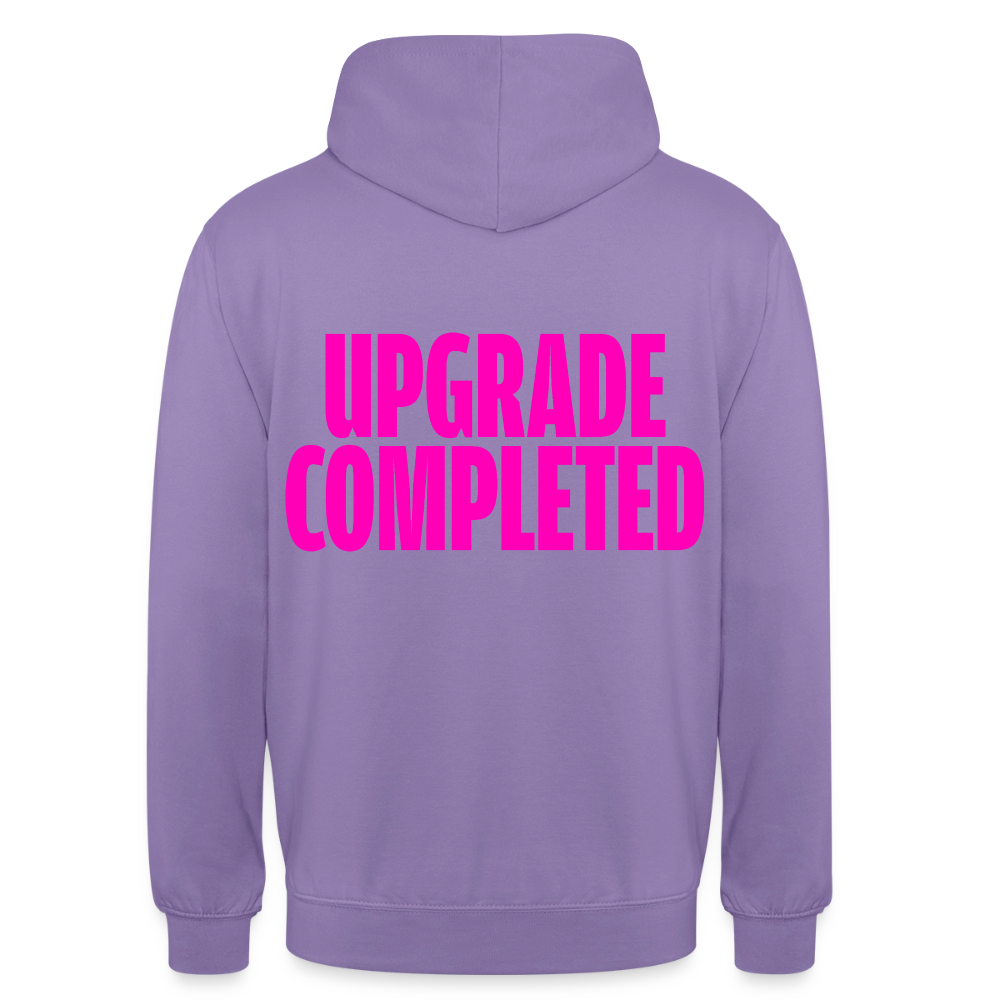 Unisex Hoodie „UPGRADE COMPLETED“ - Lavendel