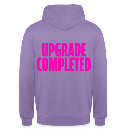 Unisex Hoodie „UPGRADE COMPLETED“ - Lavendel