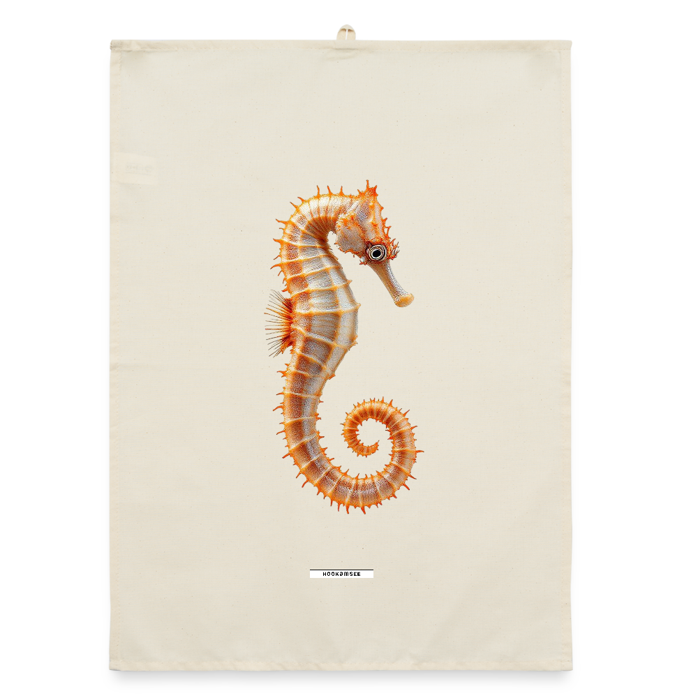 AQUA SEAHORSE SAND Organic Geschirrtuch / Stoffserviette - Natur