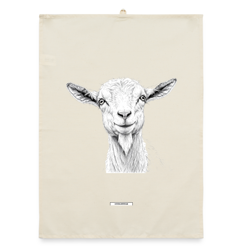FAUNA ZIEGE Organic Geschirrtuch / Stoffserviette - Natur