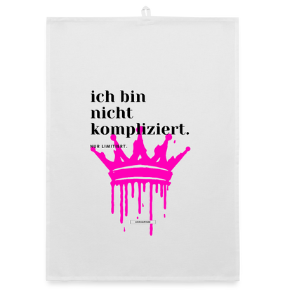 TRUE TALK #2 Organic Geschirrtuch / Stoffserviette - Weiß