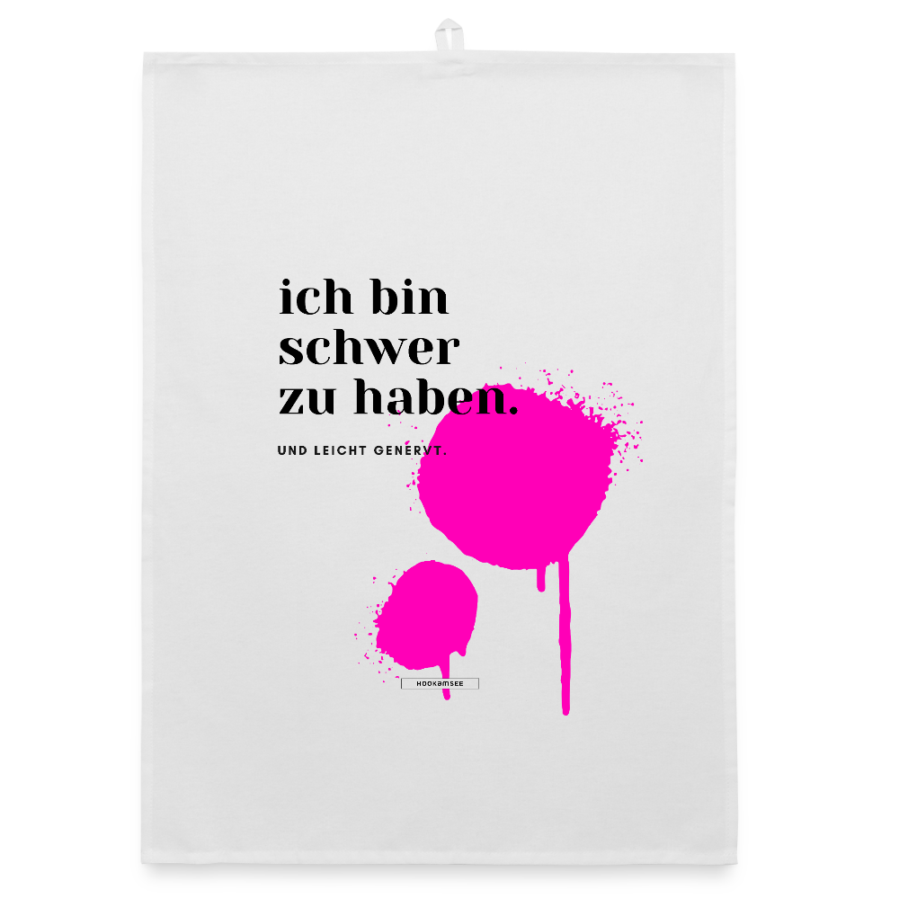 TRUE TALK #9 Organic Geschirrtuch / Stoffserviette - Weiß