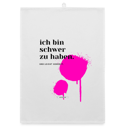 TRUE TALK #9 Organic Geschirrtuch / Stoffserviette - Weiß