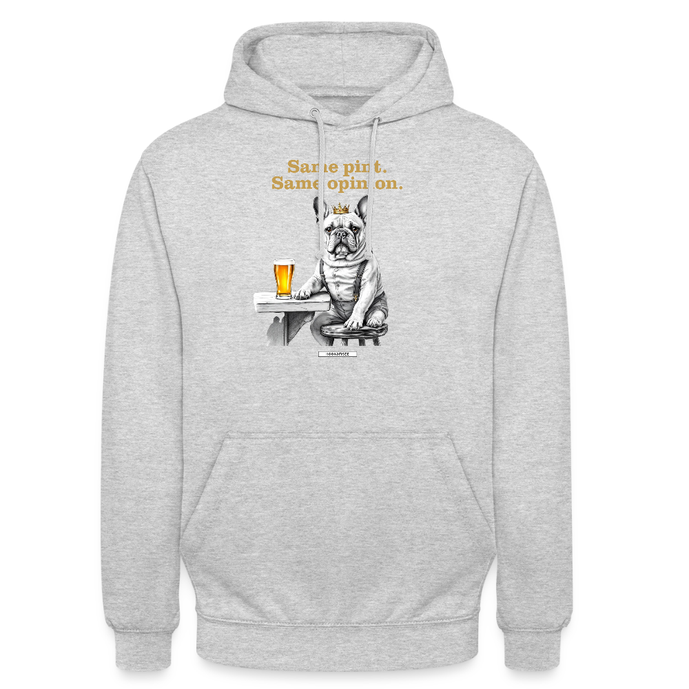 DOG ROYAL #3 Unisex Hoodie - Hellgrau meliert
