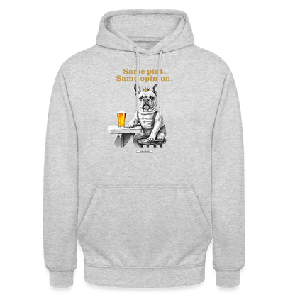 DOG ROYAL #3 Unisex Hoodie - Hellgrau meliert
