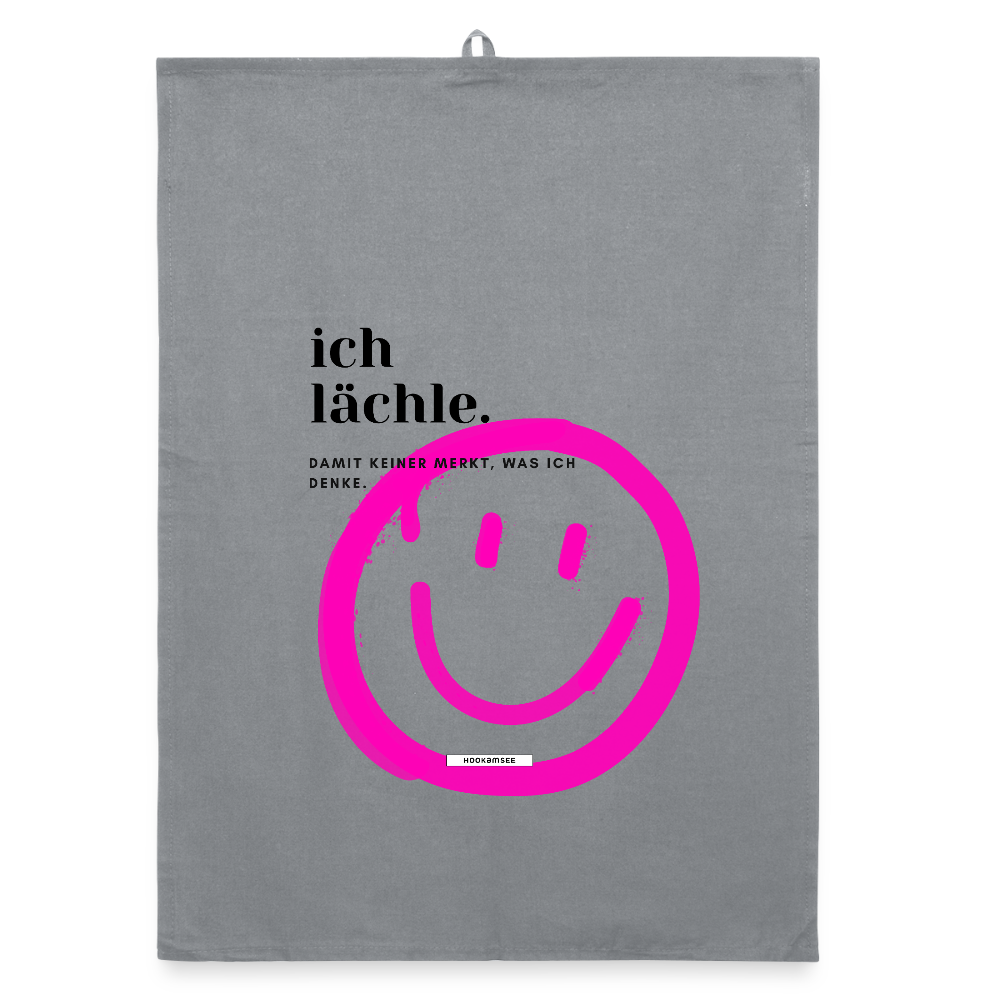 TRUE TALK #10 Organic Geschirrtuch / Stoffserviette - Grau