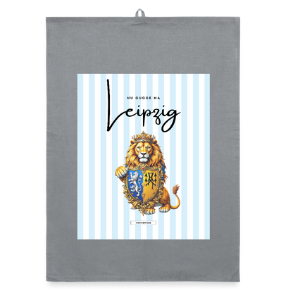 CITY LEIPZIG Organic Geschirrtuch / Stoffserviette - Grau