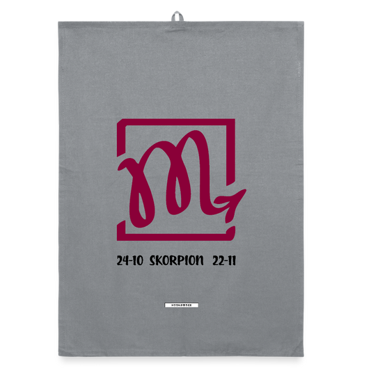 ASTRA SKORPION Organic Geschirrtuch / Stoffserviette - Grau