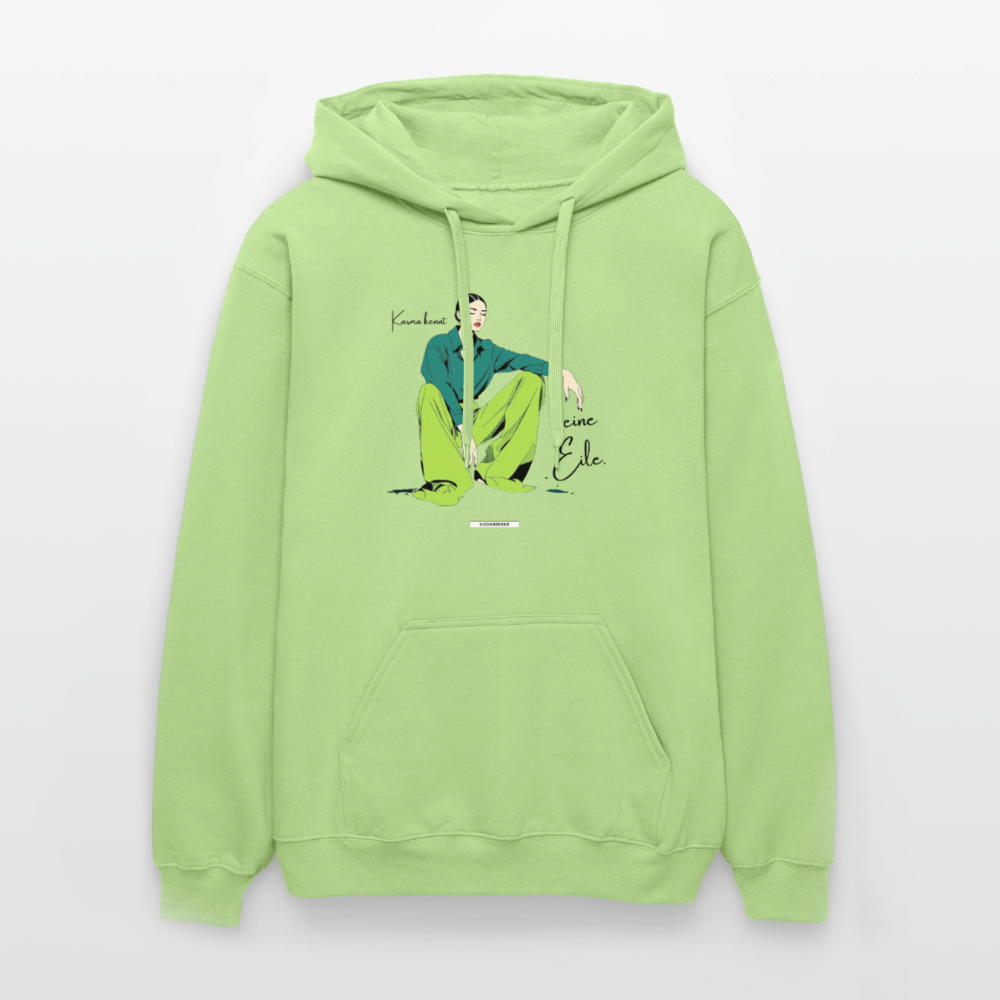 Hoodie Karma kennt keine Eile. - Pistazie