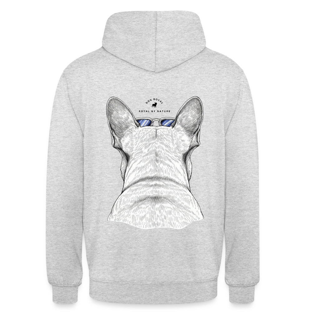 DOG ROYAL #4 Unisex Hoodie - Hellgrau meliert