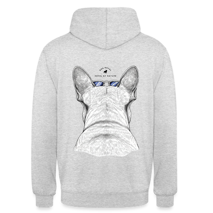 DOG ROYAL #4 Unisex Hoodie - Hellgrau meliert