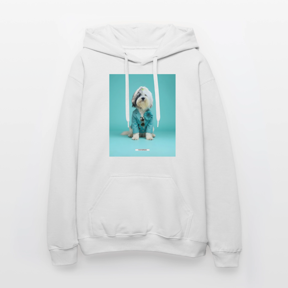 Hoodie „Styled Dogs – Tibet-Terrier“ - Weiß