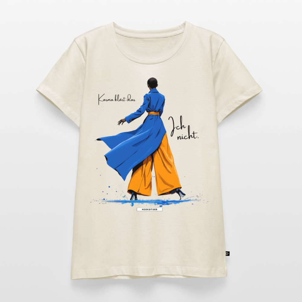 Shirt Karma klärt das. Ich nicht. - Naturweiß