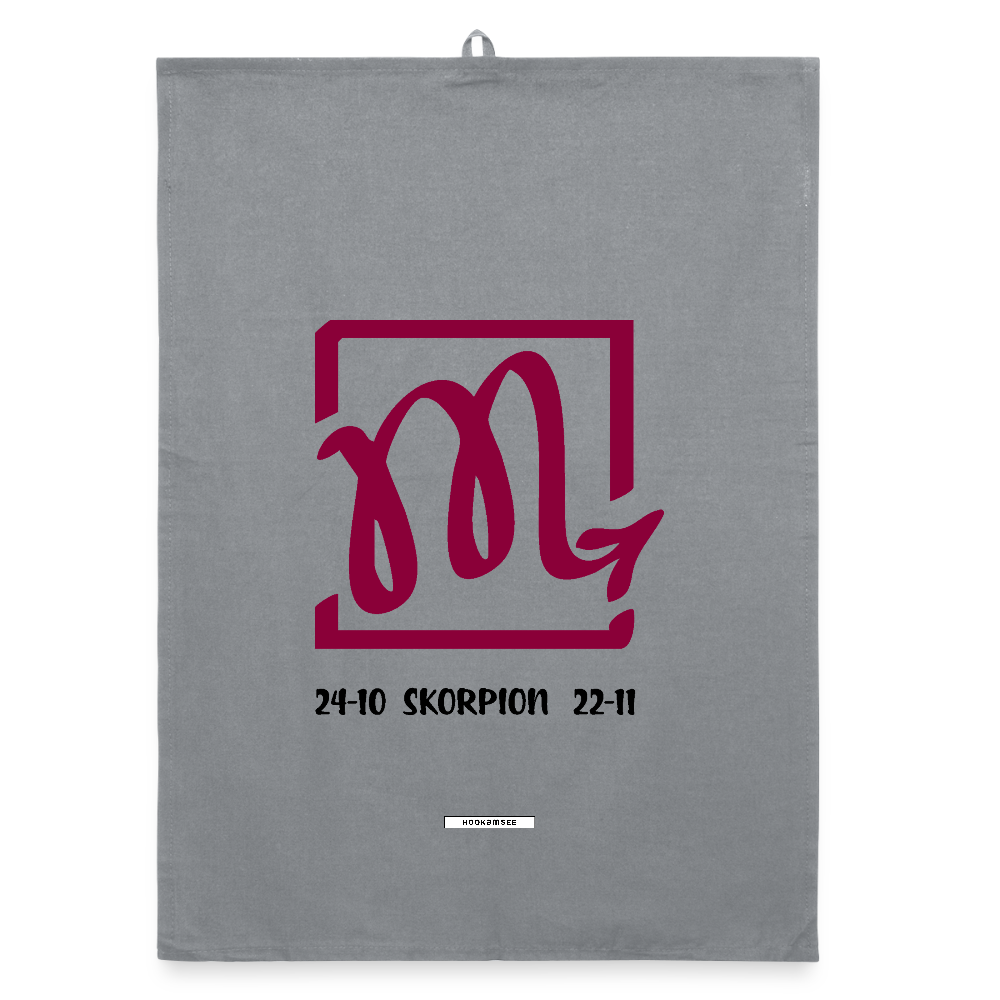 ASTRA SKORPION Organic Geschirrtuch / Stoffserviette - Grau