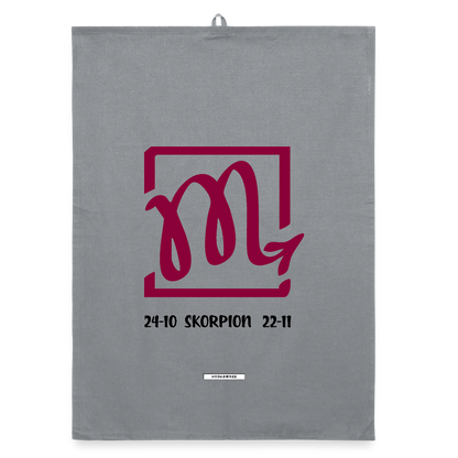 ASTRA SKORPION Organic Geschirrtuch / Stoffserviette - Grau