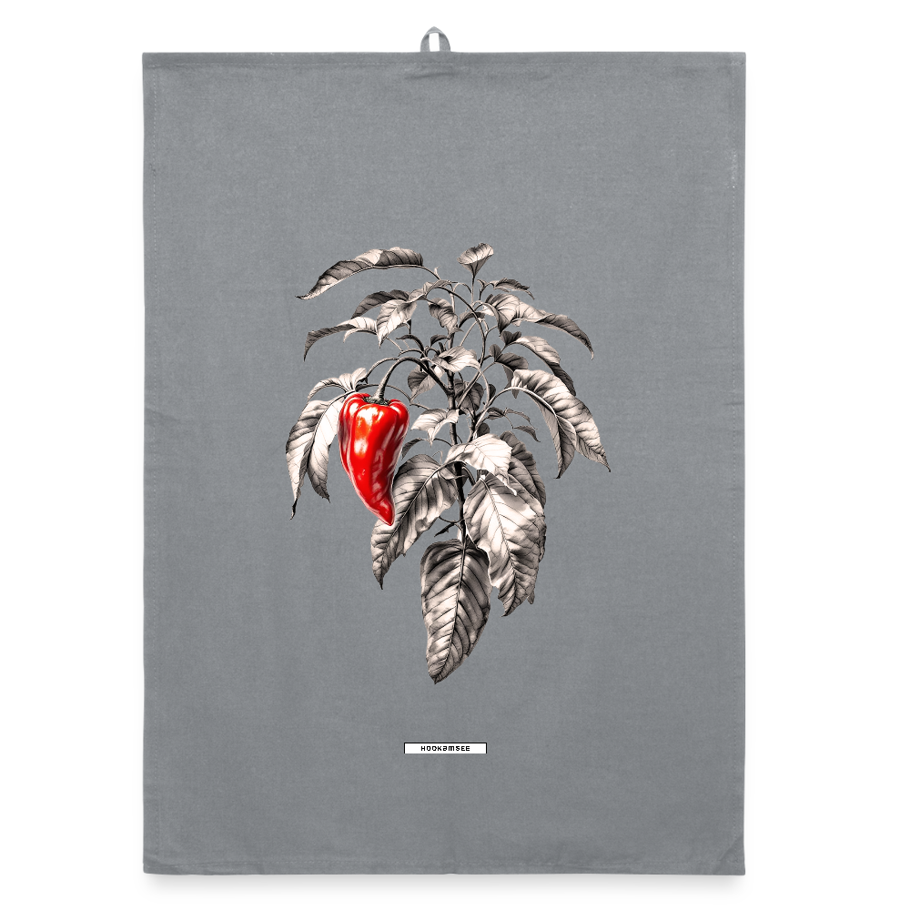 FLORA PAPRIKA Organic Geschirrtuch / Stoffserviette - Grau