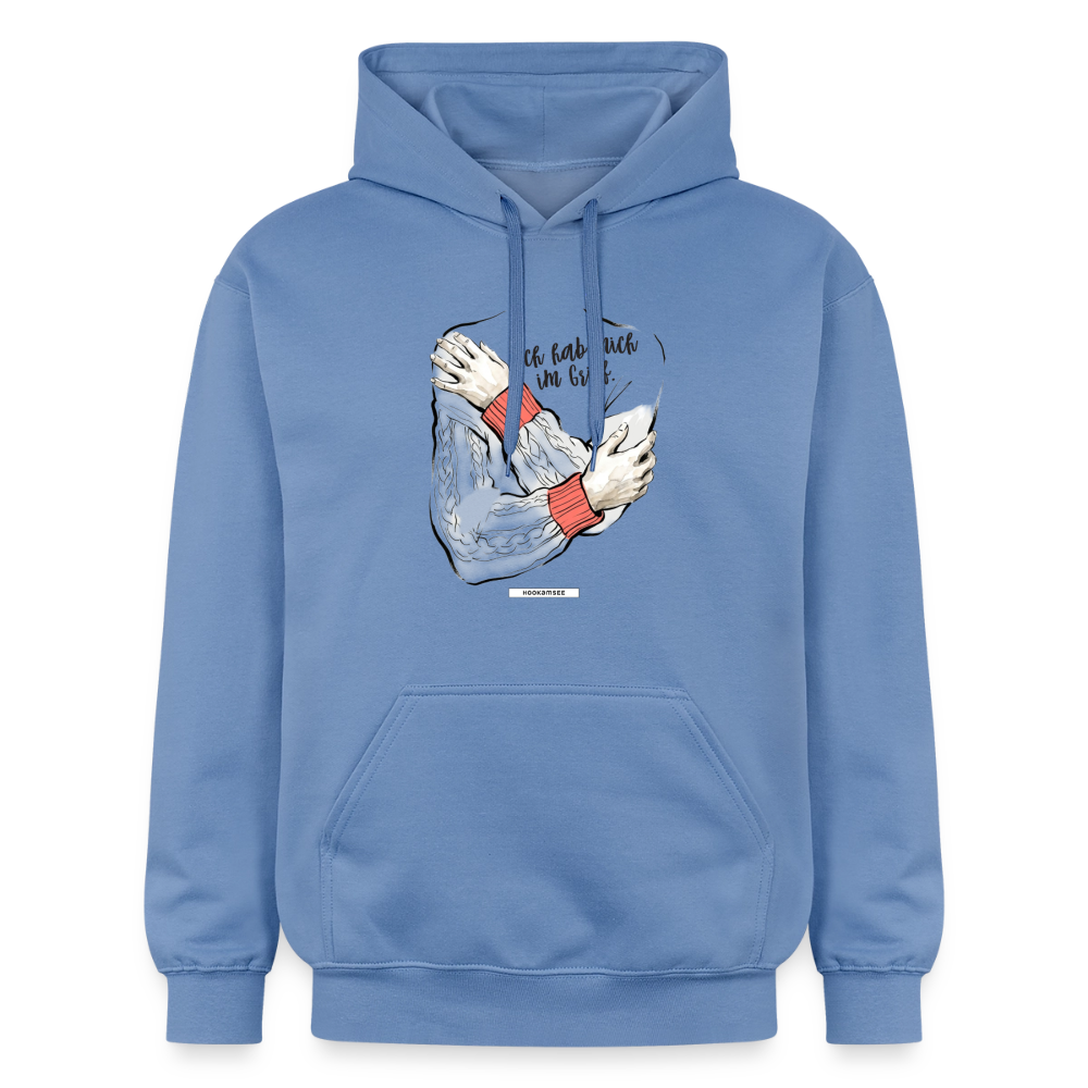 Hoodie Ich hab mich im Griff - Carolina Blue