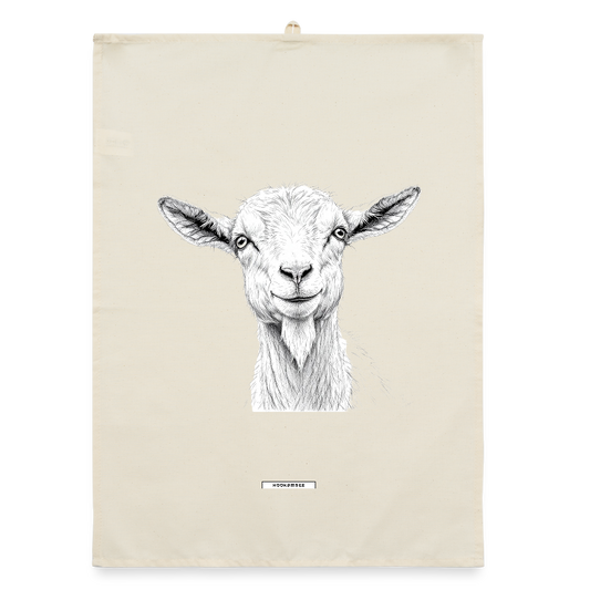 FAUNA ZIEGE Organic Geschirrtuch / Stoffserviette - Natur