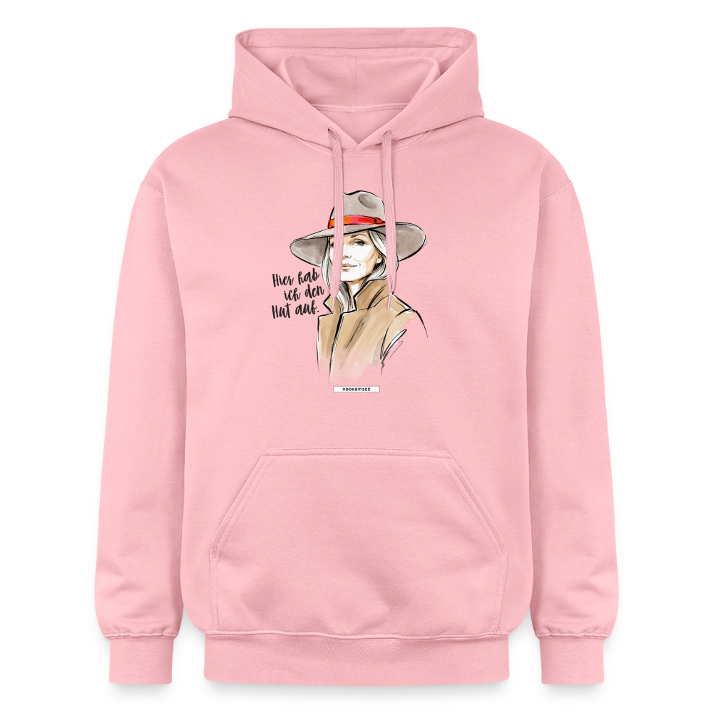 Hoodie Hier hab ich den Hut auf. - Hellrosa