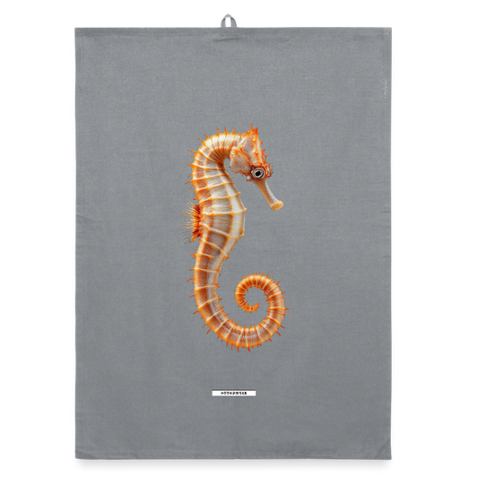 AQUA SEAHORSE SAND Organic Geschirrtuch / Stoffserviette - Grau