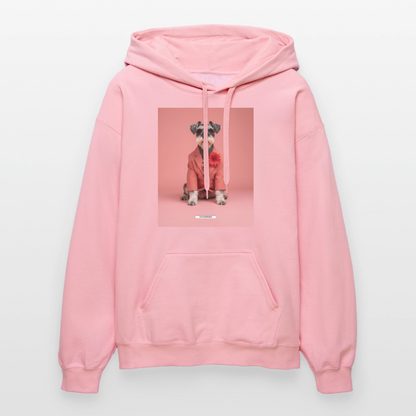Hoodie „Styled Dogs – Schnauzer" - Hellrosa