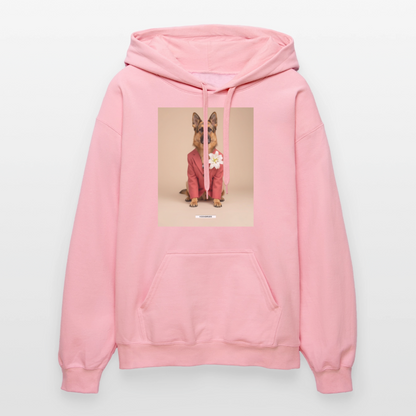 Hoodie „Styled Dogs – Schäferhund" - Hellrosa
