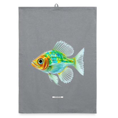AQUA LIME REEF Organic Geschirrtuch / Stoffserviette - Grau