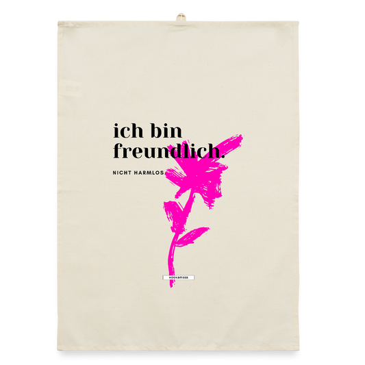 TRUE TALK #15 Organic Geschirrtuch / Stoffserviette - Natur