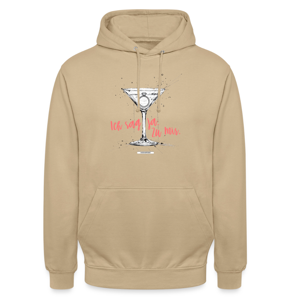 Hoodie Ich sag ja. Zu mir. - Beige