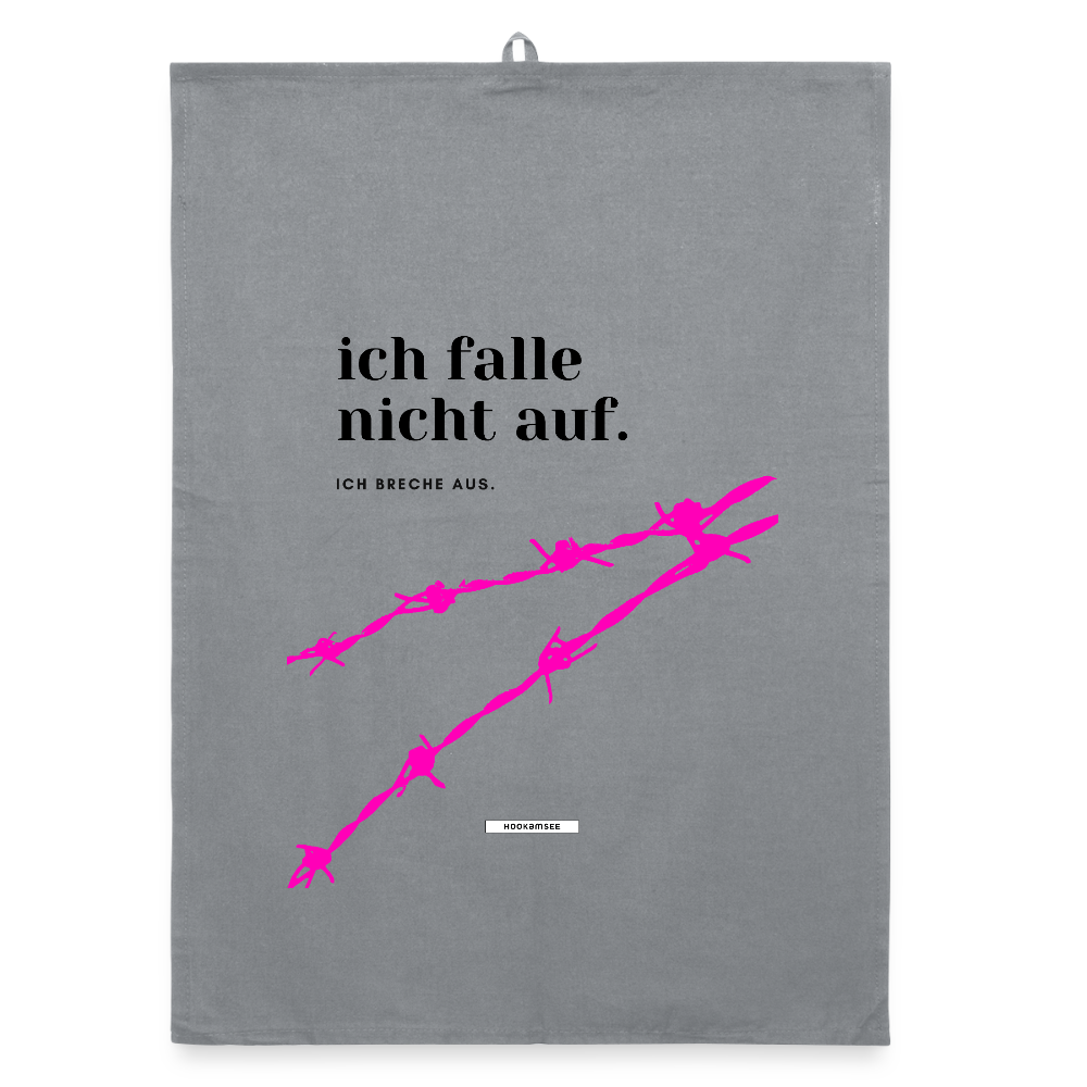TRUE TALK #1 Organic Geschirrtuch / Stoffserviette - Grau