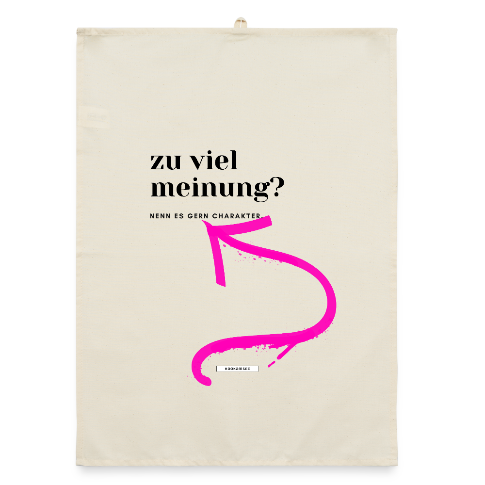 TRUE TALK #5 Organic Geschirrtuch / Stoffserviette - Natur