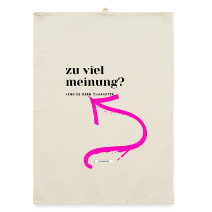 TRUE TALK #5 Organic Geschirrtuch / Stoffserviette - Natur