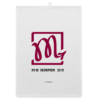 ASTRA SKORPION Organic Geschirrtuch / Stoffserviette - Weiß