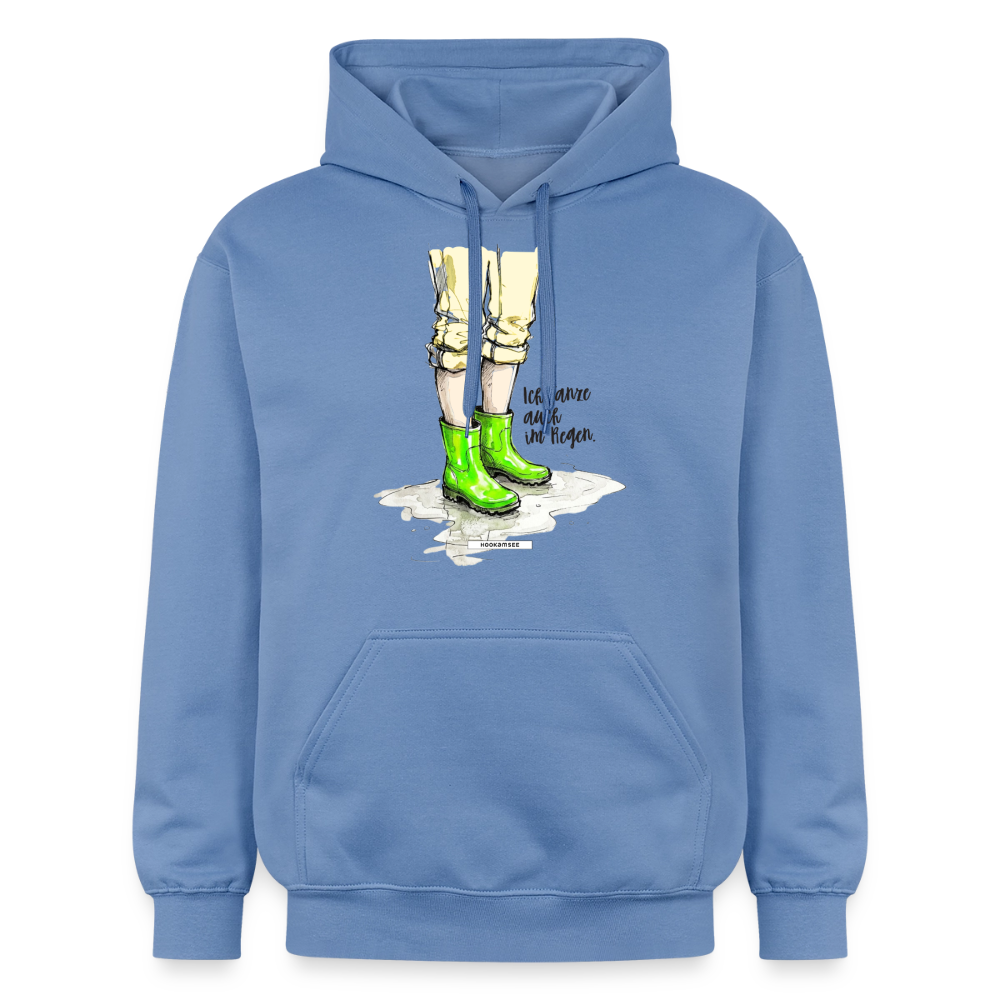 Hoodie Ich tanze auch im Regen. - Carolina Blue