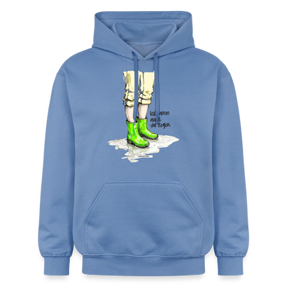 Hoodie Ich tanze auch im Regen. - Carolina Blue
