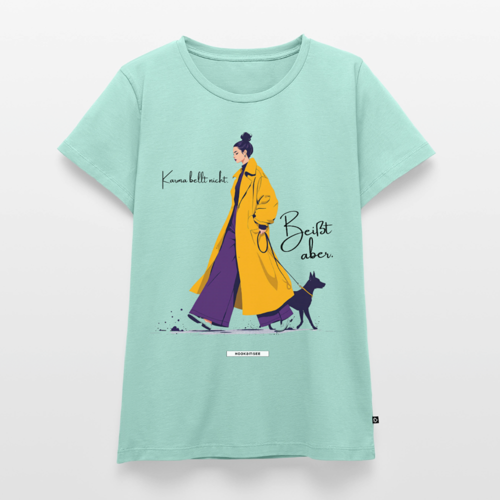 Shirt Karma bellt nicht. Beißt aber. - Mint 