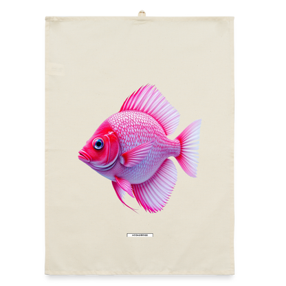 AQUA CORAL GLOW Organic Geschirrtuch / Stoffserviette - Natur