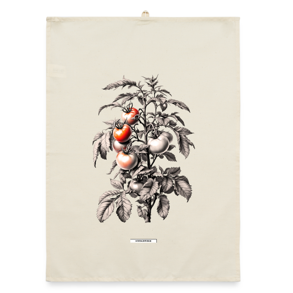 FLORA TOMATEN Organic Geschirrtuch / Stoffserviette - Natur
