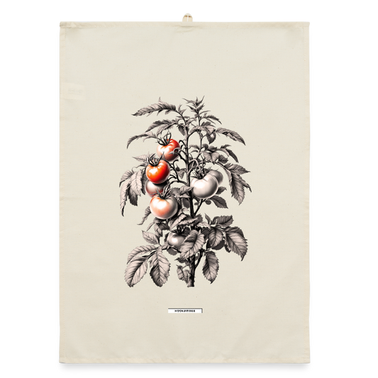 FLORA TOMATEN Organic Geschirrtuch / Stoffserviette - Natur