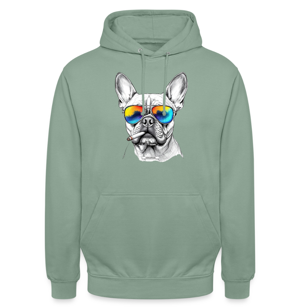 DOG ROYAL #5 Unisex Hoodie - Graugrün