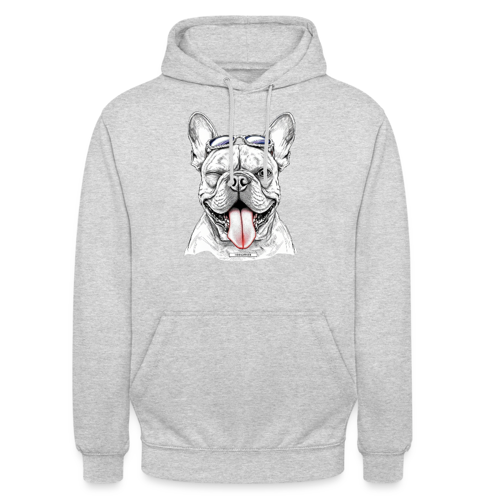 DOG ROYAL #4 Unisex Hoodie - Hellgrau meliert