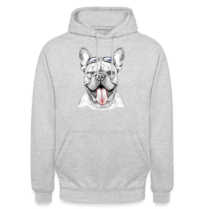 DOG ROYAL #4 Unisex Hoodie - Hellgrau meliert
