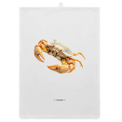 AQUA SAND CRAB Organic Geschirrtuch / Stoffserviette - Weiß