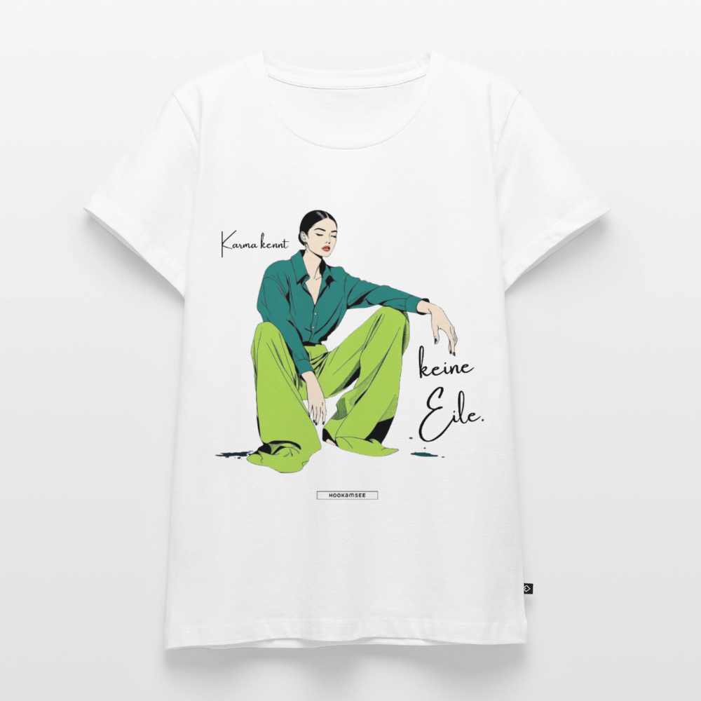 Shirt Karma kennt keine Eile. - Weiß